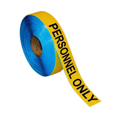SUPERIOR MARK Floor Marking Message Tape, 2in x 100Ft , AUTHORIZED PERSONNEL ONLY IN-40-713I